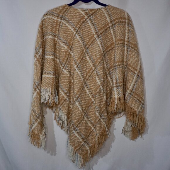 Made in Ireland Boyne Valley Weavers Wool Blend Poncho - Picture 2 of 8